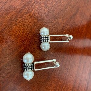 Unisex Pearl Cufflinks